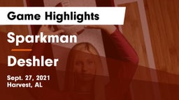 Sparkman  vs Deshler  Game Highlights - Sept. 27, 2021