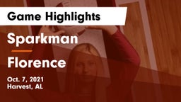 Sparkman  vs Florence  Game Highlights - Oct. 7, 2021