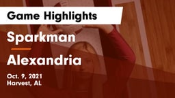 Sparkman  vs Alexandria  Game Highlights - Oct. 9, 2021