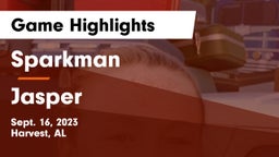 Sparkman  vs Jasper  Game Highlights - Sept. 16, 2023