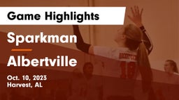 Sparkman  vs Albertville  Game Highlights - Oct. 10, 2023