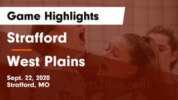 Strafford  vs West Plains  Game Highlights - Sept. 22, 2020