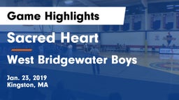 Sacred Heart  vs West Bridgewater Boys Game Highlights - Jan. 23, 2019