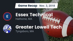 Recap: Essex Technical  vs. Greater Lowell Tech  2018
