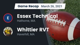 Recap: Essex Technical  vs. Whittier RVT  2021