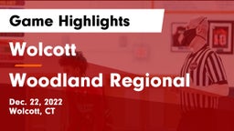 Wolcott  vs Woodland Regional Game Highlights - Dec. 22, 2022