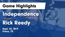 Independence  vs Rick Reedy  Game Highlights - Sept. 24, 2019