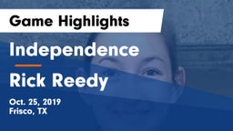 Independence  vs Rick Reedy  Game Highlights - Oct. 25, 2019