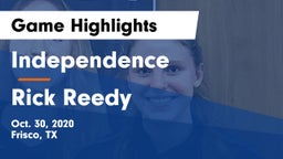 Independence  vs Rick Reedy  Game Highlights - Oct. 30, 2020