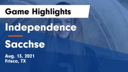 Independence  vs Sacchse Game Highlights - Aug. 13, 2021