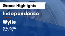 Independence  vs Wylie  Game Highlights - Aug. 17, 2021