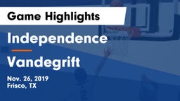Independence  vs Vandegrift  Game Highlights - Nov. 26, 2019