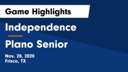 Independence  vs Plano Senior  Game Highlights - Nov. 28, 2020