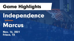 Independence  vs Marcus  Game Highlights - Nov. 16, 2021