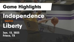 Independence  vs Liberty  Game Highlights - Jan. 13, 2023