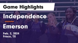 Independence  vs Emerson  Game Highlights - Feb. 2, 2024