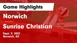 Norwich  vs Sunrise Christian Game Highlights - Sept. 9, 2023