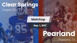 Matchup: Clear Springs High vs. Pearland  2017