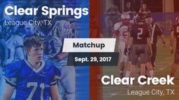 Matchup: Clear Springs High vs. Clear Creek  2017