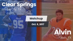 Matchup: Clear Springs High vs. Alvin  2017