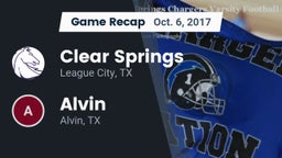Recap: Clear Springs  vs. Alvin  2017