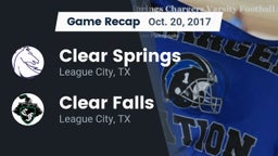 Recap: Clear Springs  vs. Clear Falls  2017