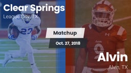 Matchup: Clear Springs High vs. Alvin  2018