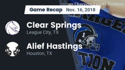 Recap: Clear Springs  vs. Alief Hastings  2018