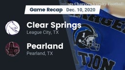 Recap: Clear Springs  vs. Pearland  2020