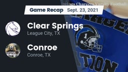 Recap: Clear Springs  vs. Conroe  2021