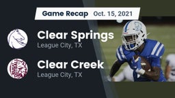 Recap: Clear Springs  vs. Clear Creek  2021