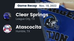 Recap: Clear Springs  vs. Atascocita  2022