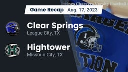 Recap: Clear Springs  vs. Hightower  2023