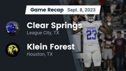 Recap: Clear Springs  vs. Klein Forest  2023