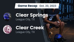 Recap: Clear Springs  vs. Clear Creek  2023