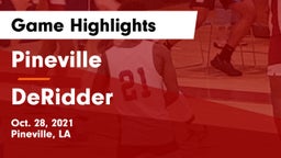 Pineville  vs DeRidder  Game Highlights - Oct. 28, 2021