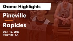 Pineville  vs Rapides Game Highlights - Dec. 12, 2023