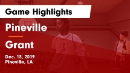 Pineville  vs Grant Game Highlights - Dec. 13, 2019