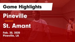 Pineville  vs St. Amant  Game Highlights - Feb. 20, 2020