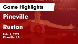 Pineville  vs Ruston  Game Highlights - Feb. 2, 2021