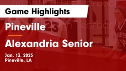 Pineville  vs Alexandria Senior  Game Highlights - Jan. 13, 2023