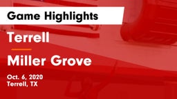 Terrell  vs Miller Grove Game Highlights - Oct. 6, 2020