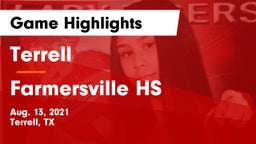 Terrell  vs Farmersville HS Game Highlights - Aug. 13, 2021