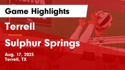 Terrell  vs Sulphur Springs Game Highlights - Aug. 17, 2023