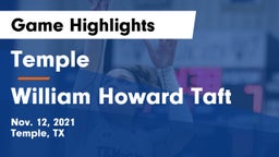 Temple  vs William Howard Taft  Game Highlights - Nov. 12, 2021