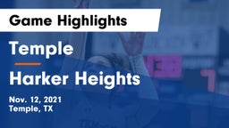Temple  vs Harker Heights  Game Highlights - Nov. 12, 2021