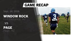 Recap: Window Rock  vs. Page  2016