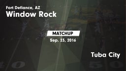 Matchup: Window Rock High vs. Tuba City 2016