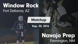 Matchup: Window Rock High vs. Navajo Prep  2016