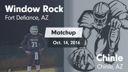 Matchup: Window Rock High vs. Chinle  2016
